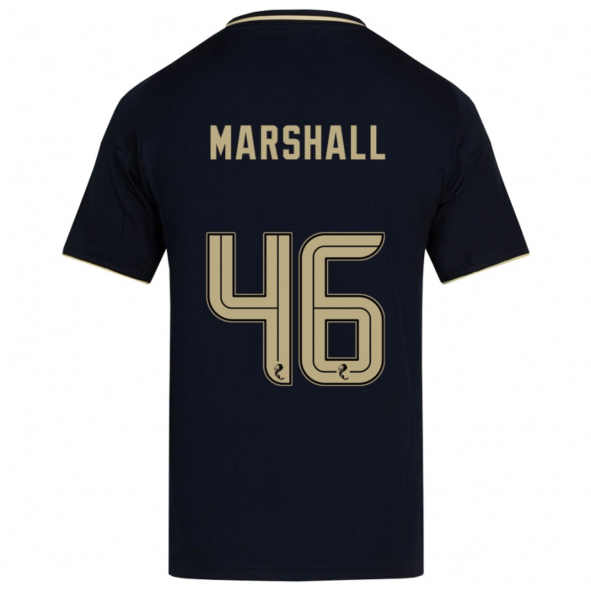 גברים פינדלי מרשל #46 כחול נייבי זהב הרחק ג'רזי 2025/26 חולצה קצרה