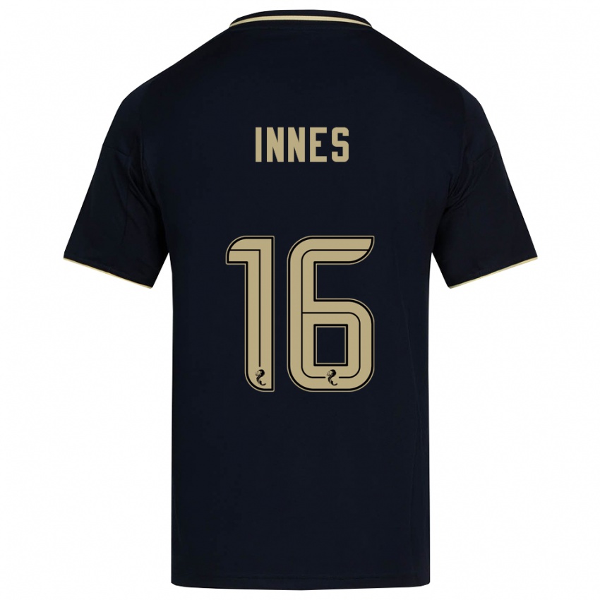 גברים חנה אינס #16 כחול נייבי זהב הרחק ג'רזי 2025/26 חולצה קצרה
