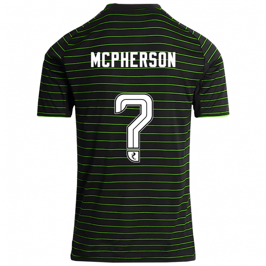 גברים Ben Mcpherson #0 שחור ירוק הרחק ג'רזי 2025/26 חולצה קצרה