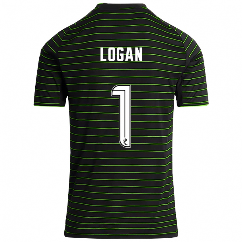 גברים קלואי טגארט לוגן #1 שחור ירוק הרחק ג'רזי 2025/26 חולצה קצרה