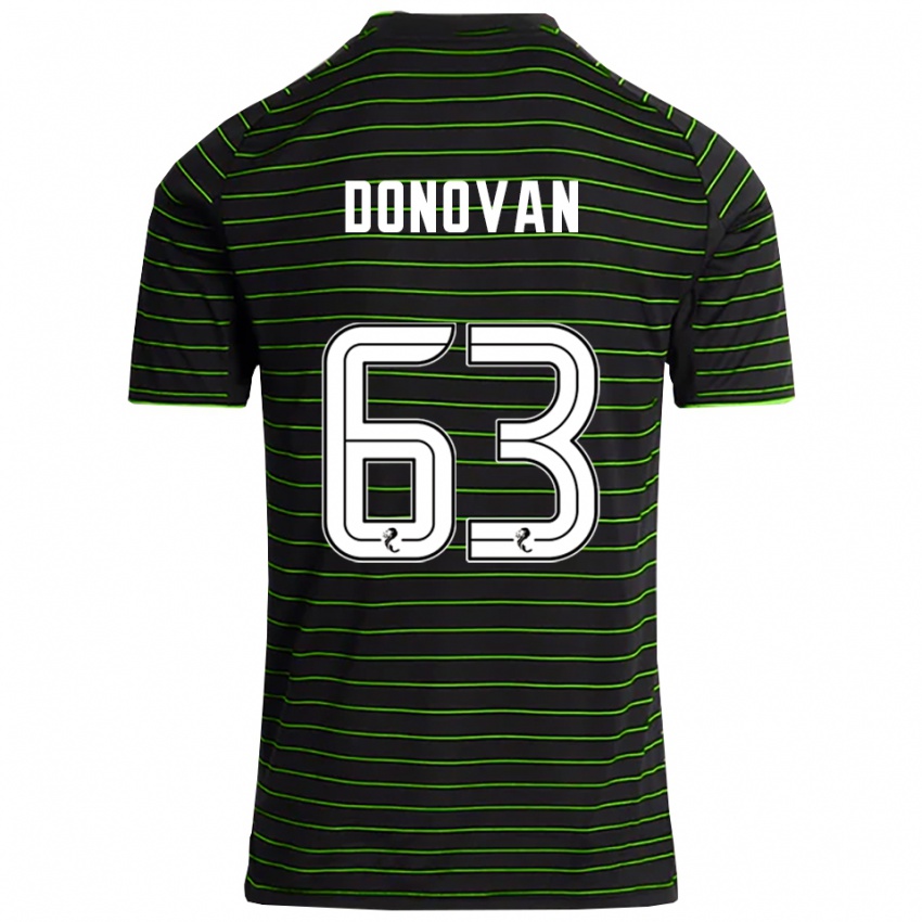 גברים קולבי דונובן #63 שחור ירוק הרחק ג'רזי 2025/26 חולצה קצרה