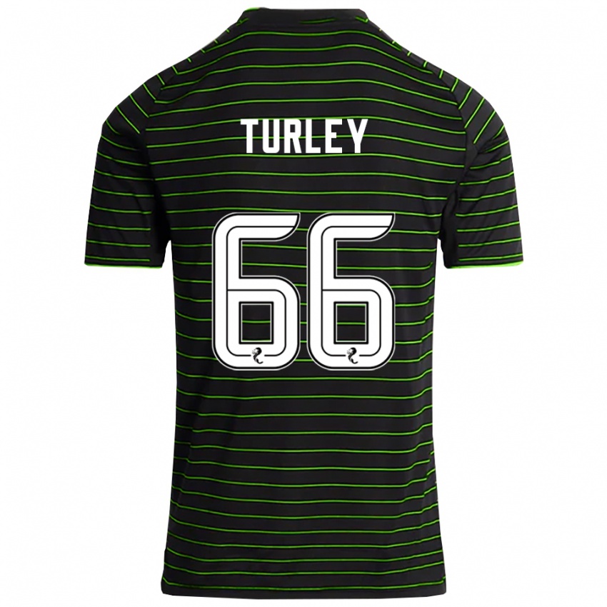 גברים פרנסיס טורלי #66 שחור ירוק הרחק ג'רזי 2025/26 חולצה קצרה