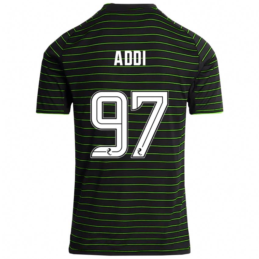גברים זה רק אדי #97 שחור ירוק הרחק ג'רזי 2025/26 חולצה קצרה