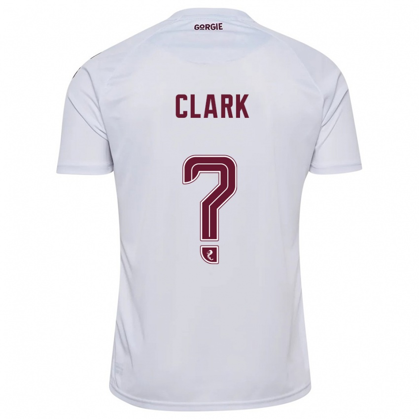 גברים Allan Clark #0 לבן בורדו הרחק ג'רזי 2025/26 חולצה קצרה