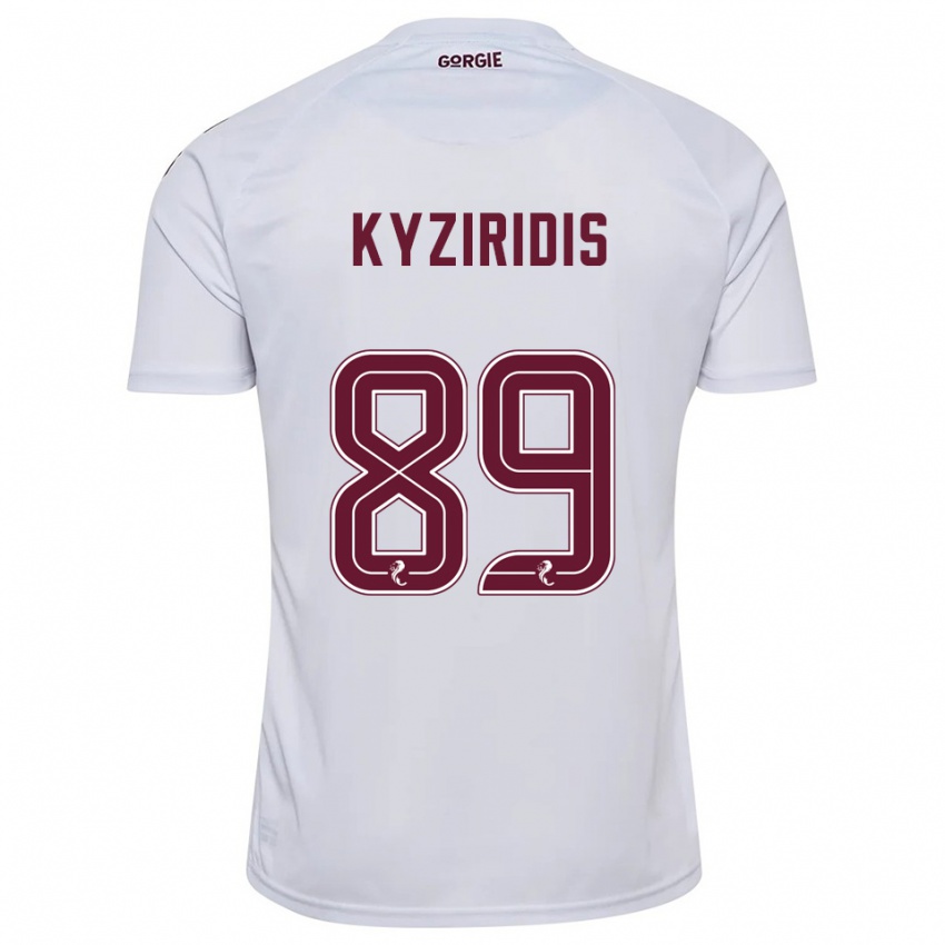 גברים אלכסנדרוס קיזירידיס #89 לבן בורדו הרחק ג'רזי 2025/26 חולצה קצרה