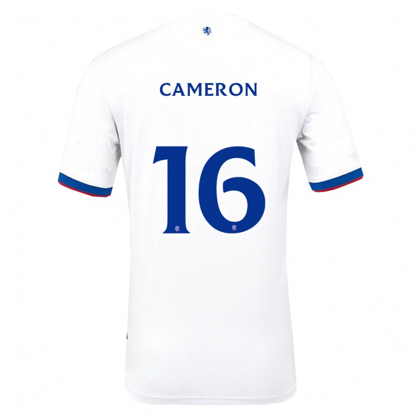 גברים ליאל קמרון #16 לבן אדום כחול הרחק ג'רזי 2025/26 חולצה קצרה