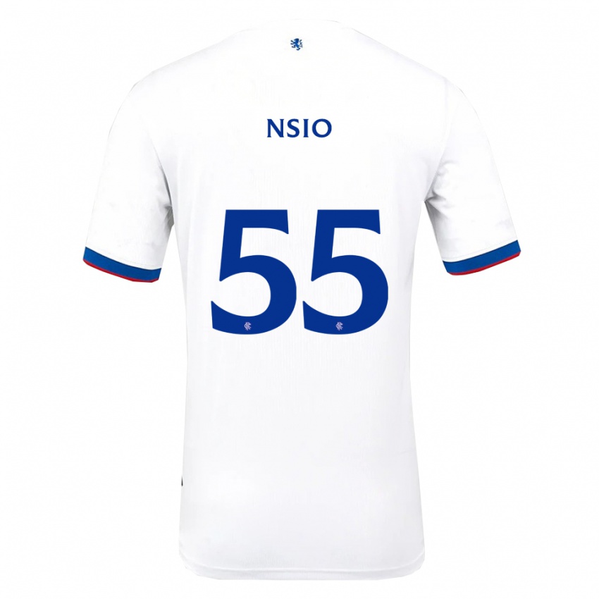 גברים פול נסיו #55 לבן אדום כחול הרחק ג'רזי 2025/26 חולצה קצרה