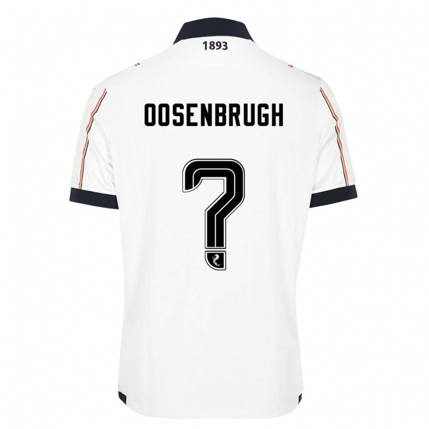 גברים Charley Oosenbrugh #0 לבן כחול נייבי אדום הרחק ג'רזי 2025/26 חולצה קצרה