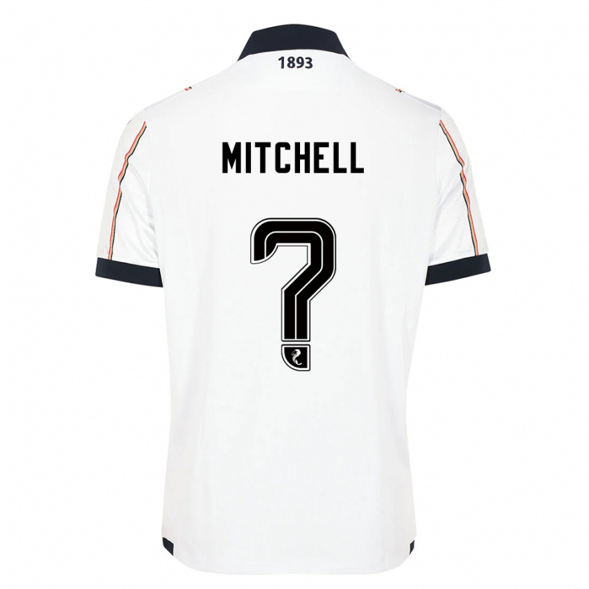 גברים Josh Mitchell #0 לבן כחול נייבי אדום הרחק ג'רזי 2025/26 חולצה קצרה