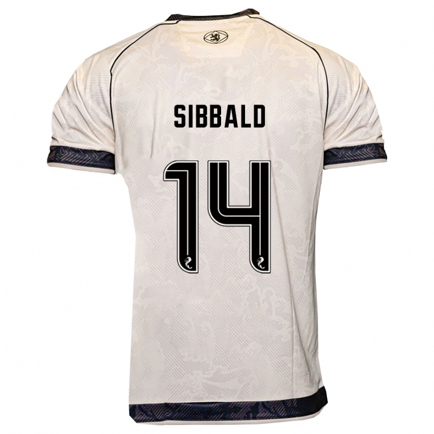 גברים קרייג סיבאלד #14 לבן שחור הרחק ג'רזי 2025/26 חולצה קצרה