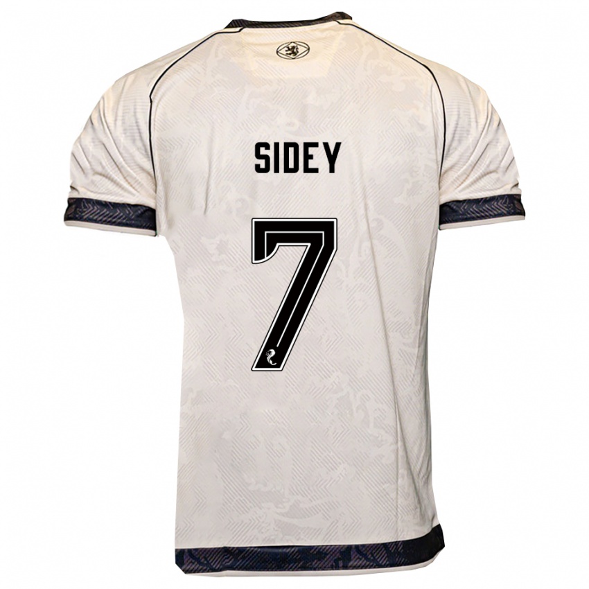 גברים לאה פלורה סידיי #7 לבן שחור הרחק ג'רזי 2025/26 חולצה קצרה