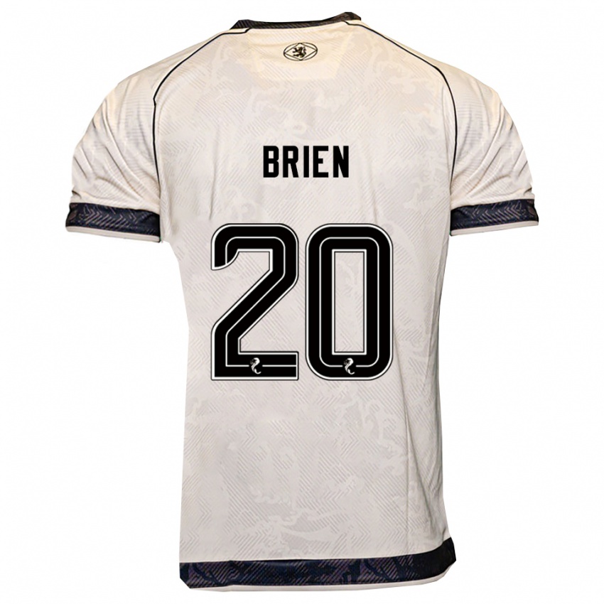 גברים פרייה ג׳ן בריאן #20 לבן שחור הרחק ג'רזי 2025/26 חולצה קצרה