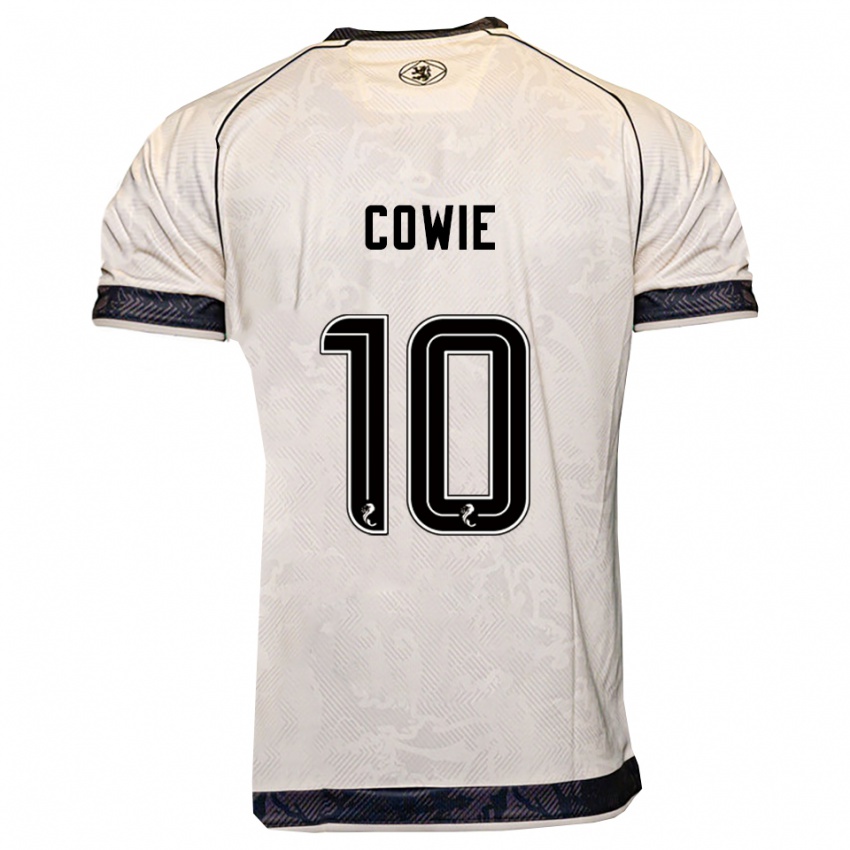 גברים Ellie Cowie #10 לבן שחור הרחק ג'רזי 2025/26 חולצה קצרה