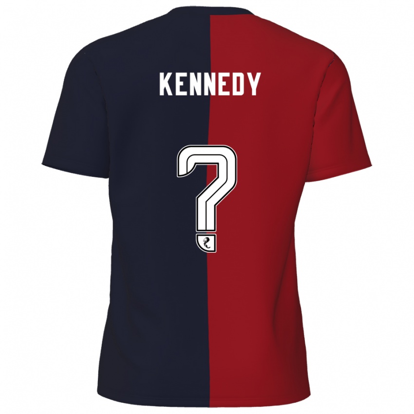 גברים Shaun Kennedy #0 אדום כחול נייבי הרחק ג'רזי 2025/26 חולצה קצרה