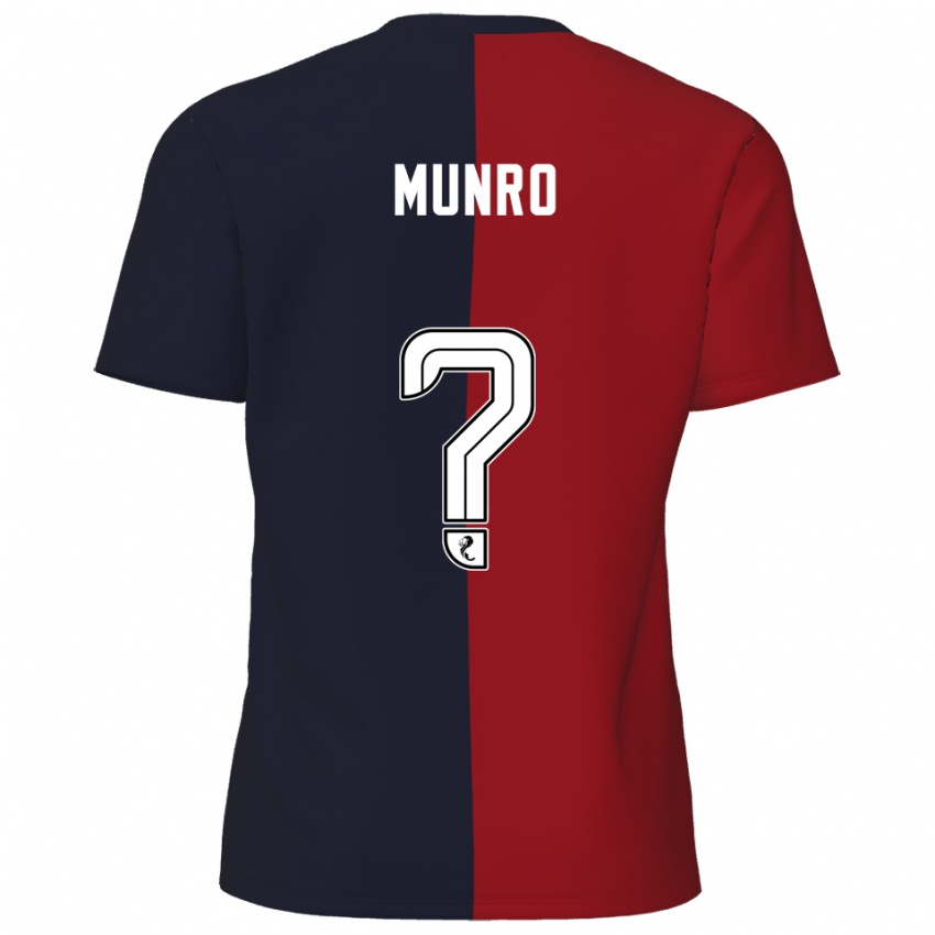 גברים Kirsty Munro #0 אדום כחול נייבי הרחק ג'רזי 2025/26 חולצה קצרה