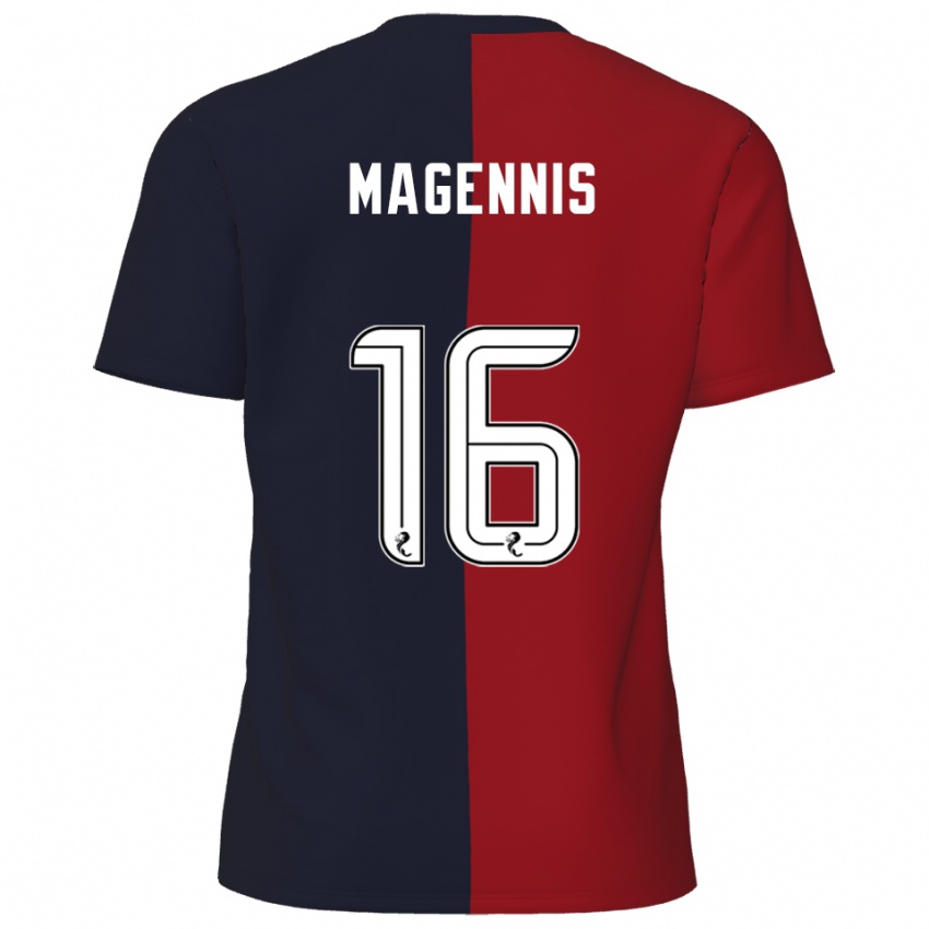 גברים קייל מאגניס #16 אדום כחול נייבי הרחק ג'רזי 2025/26 חולצה קצרה
