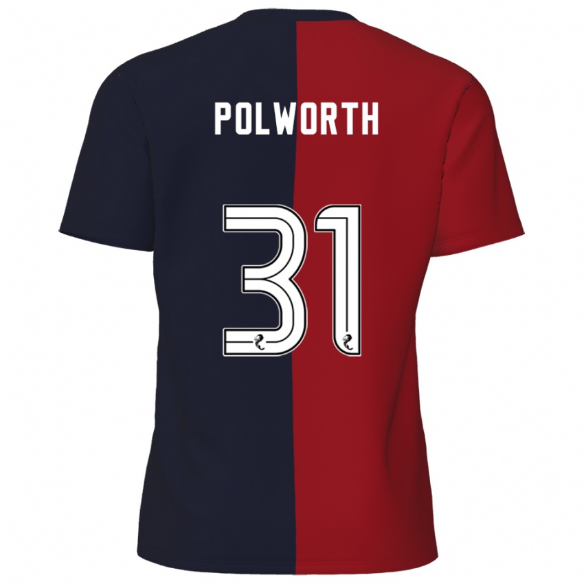 גברים ליאם פולוורת' #31 אדום כחול נייבי הרחק ג'רזי 2025/26 חולצה קצרה