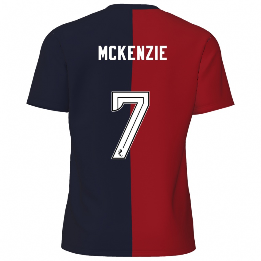 גברים רורי מקנזי #7 אדום כחול נייבי הרחק ג'רזי 2025/26 חולצה קצרה