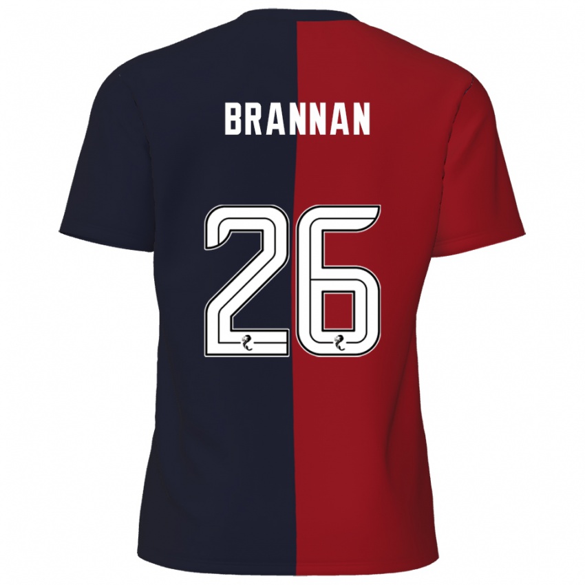גברים בן בראנן #26 אדום כחול נייבי הרחק ג'רזי 2025/26 חולצה קצרה