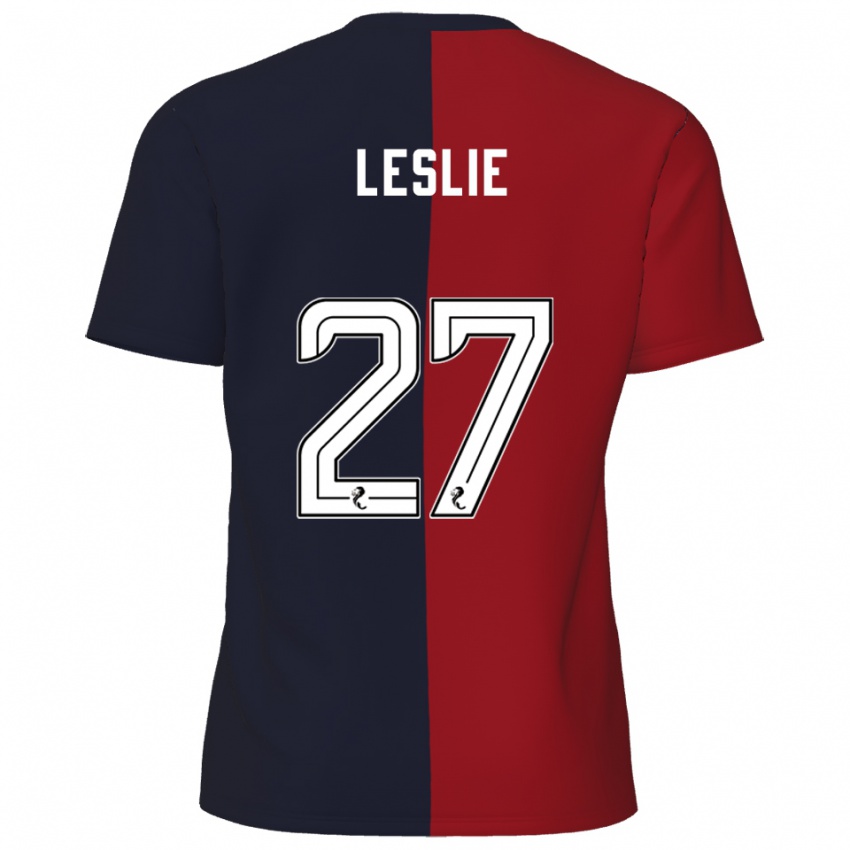 גברים קיאן לסלי #27 אדום כחול נייבי הרחק ג'רזי 2025/26 חולצה קצרה