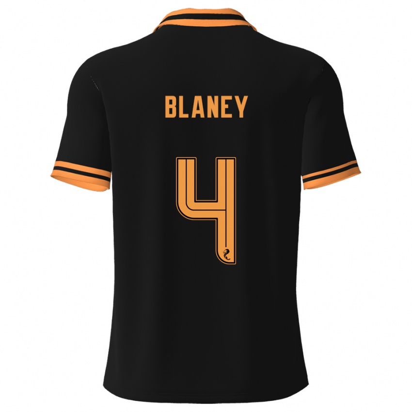 גברים שיין בלני #4 שחור צהוב הרחק ג'רזי 2025/26 חולצה קצרה