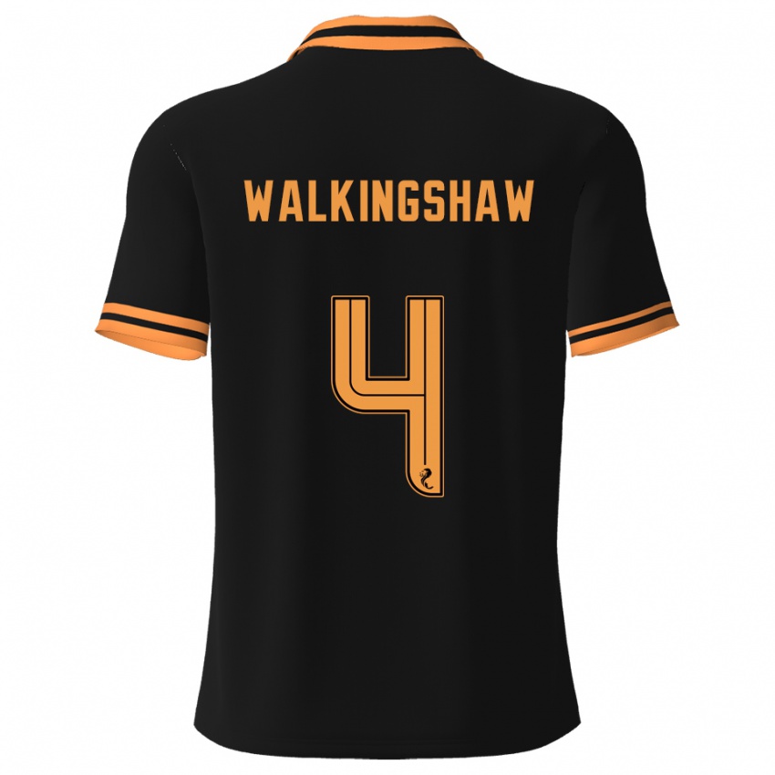 גברים רייצ'ל ואלקינגשו #4 שחור צהוב הרחק ג'רזי 2025/26 חולצה קצרה