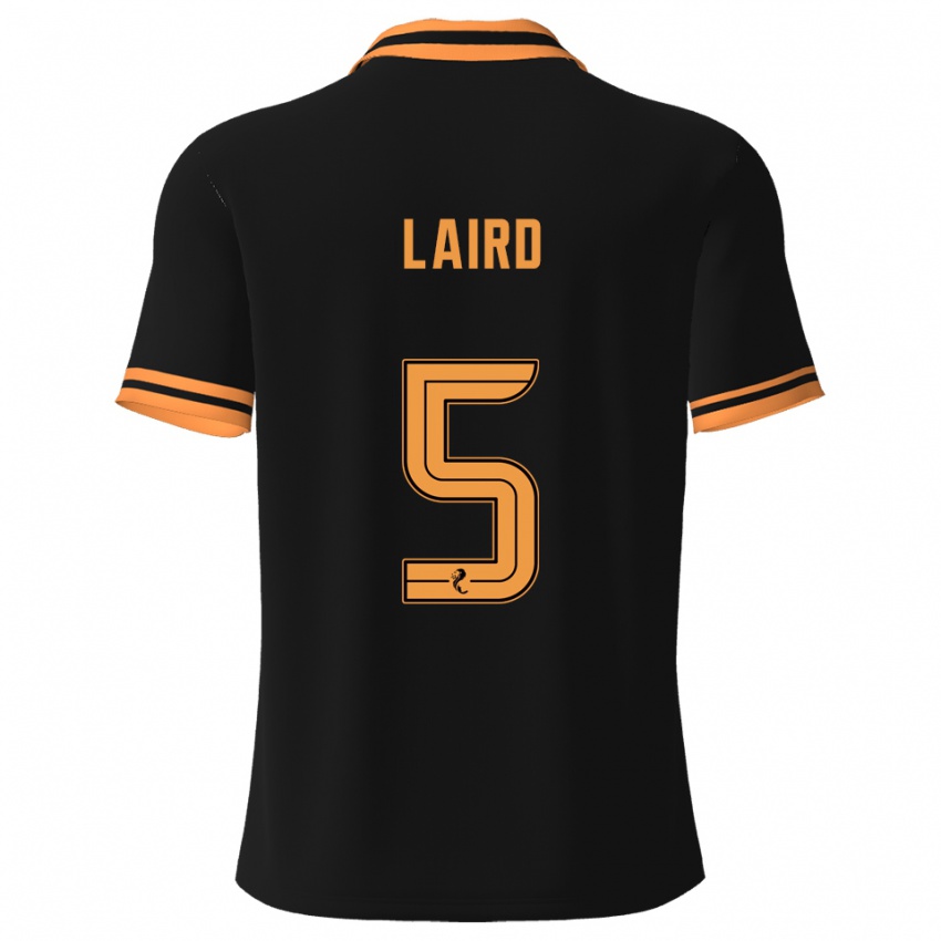 גברים סאמר ליירד #5 שחור צהוב הרחק ג'רזי 2025/26 חולצה קצרה