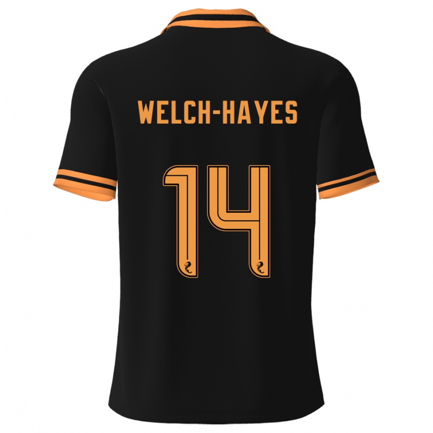 גברים מיילס ולץ׳-הייז #14 שחור צהוב הרחק ג'רזי 2025/26 חולצה קצרה