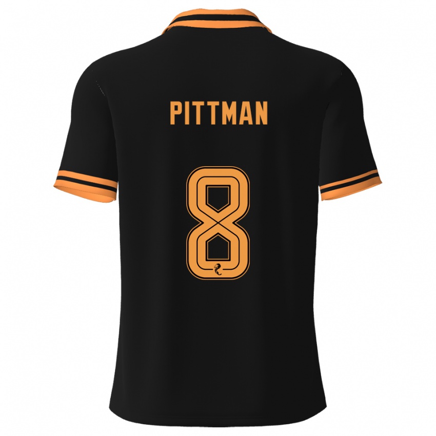 גברים סקוט פיטמן #8 שחור צהוב הרחק ג'רזי 2025/26 חולצה קצרה
