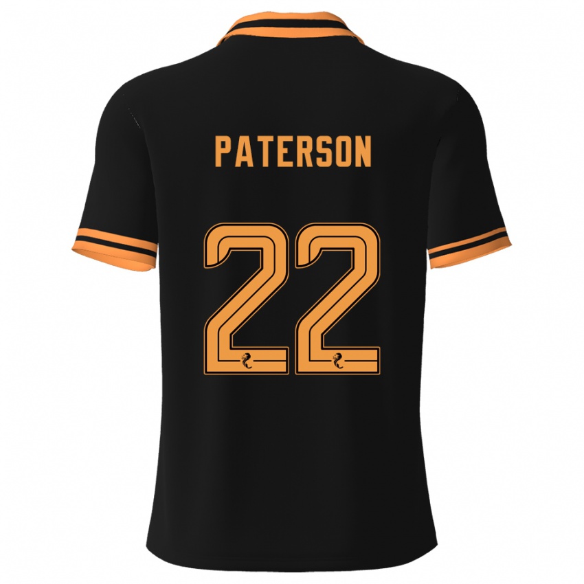 גברים מאורה ב. פטרסון #22 שחור צהוב הרחק ג'רזי 2025/26 חולצה קצרה