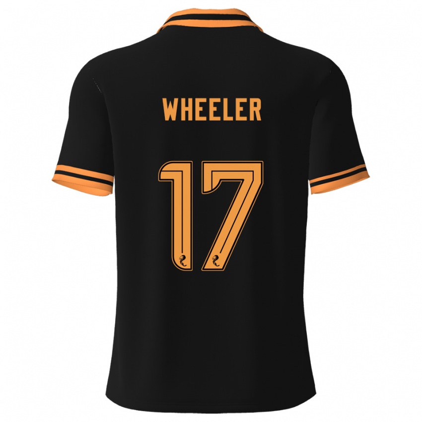 גברים Jessica Wheeler #17 שחור צהוב הרחק ג'רזי 2025/26 חולצה קצרה