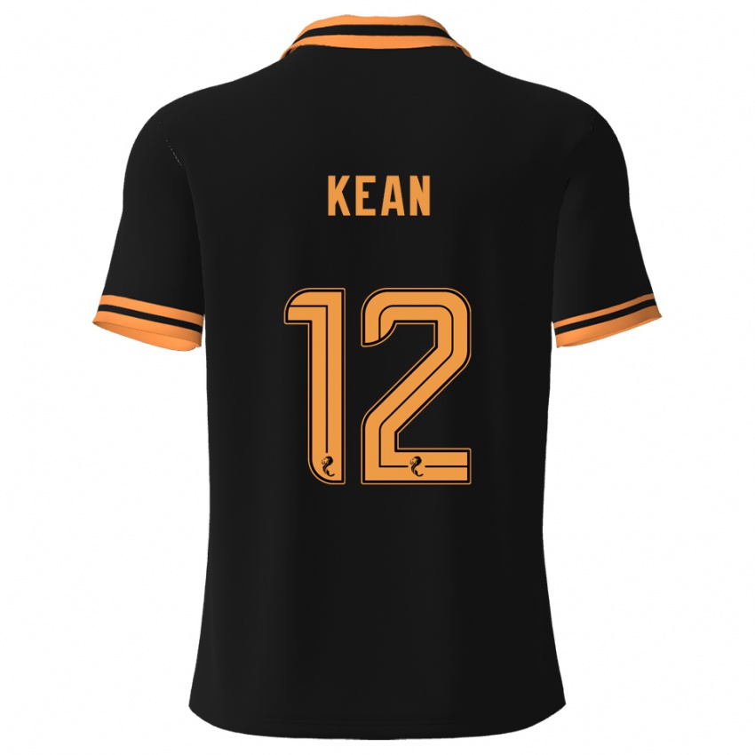 גברים Chloe Kean #12 שחור צהוב הרחק ג'רזי 2025/26 חולצה קצרה