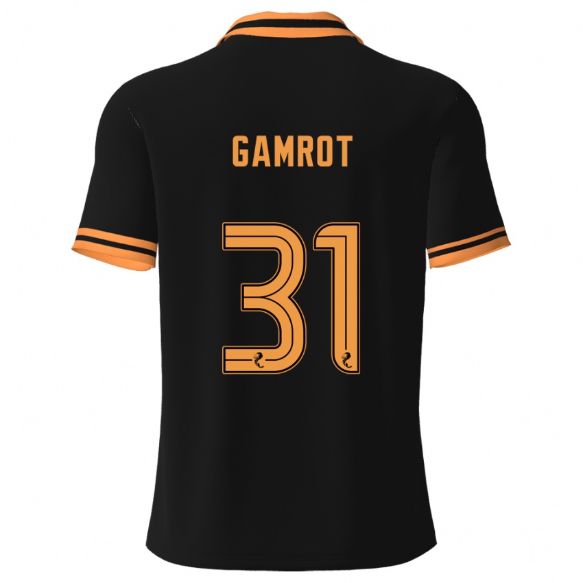 גברים Schenai Gamrot #31 שחור צהוב הרחק ג'רזי 2025/26 חולצה קצרה