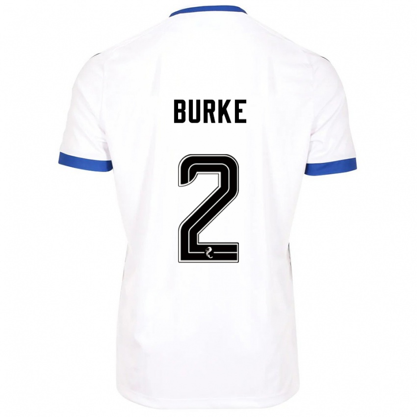 גברים Fallon Burke #2 לבן כחול הרחק ג'רזי 2025/26 חולצה קצרה
