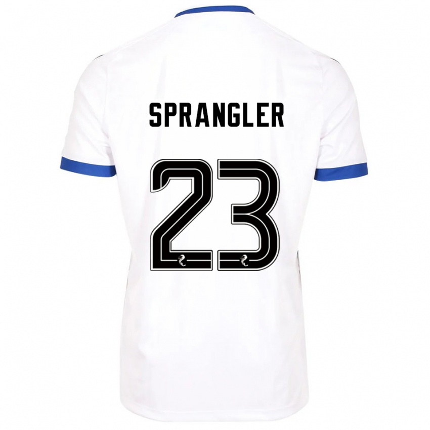 גברים סוון שפראנגלר #23 לבן כחול הרחק ג'רזי 2025/26 חולצה קצרה