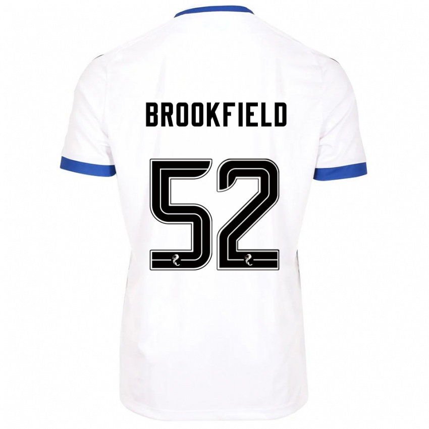 גברים Arran Brookfield #52 לבן כחול הרחק ג'רזי 2025/26 חולצה קצרה