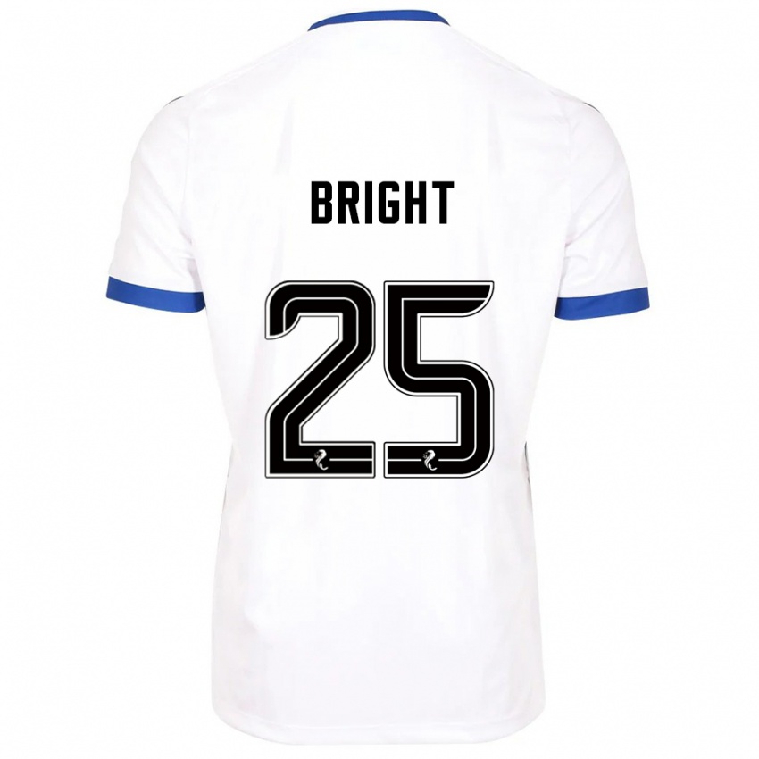 גברים Scott Bright #25 לבן כחול הרחק ג'רזי 2025/26 חולצה קצרה