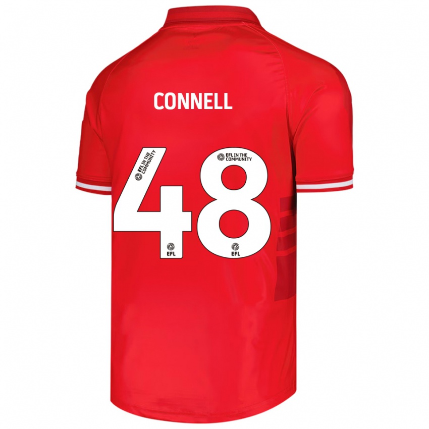 נשים לוקה קונל #48 אדום לבן ג'רזי ביתית 2025/26 חולצה קצרה