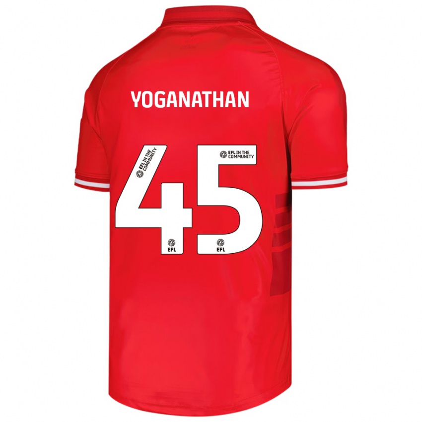 נשים וימאל יוגאנתן #45 אדום לבן ג'רזי ביתית 2025/26 חולצה קצרה