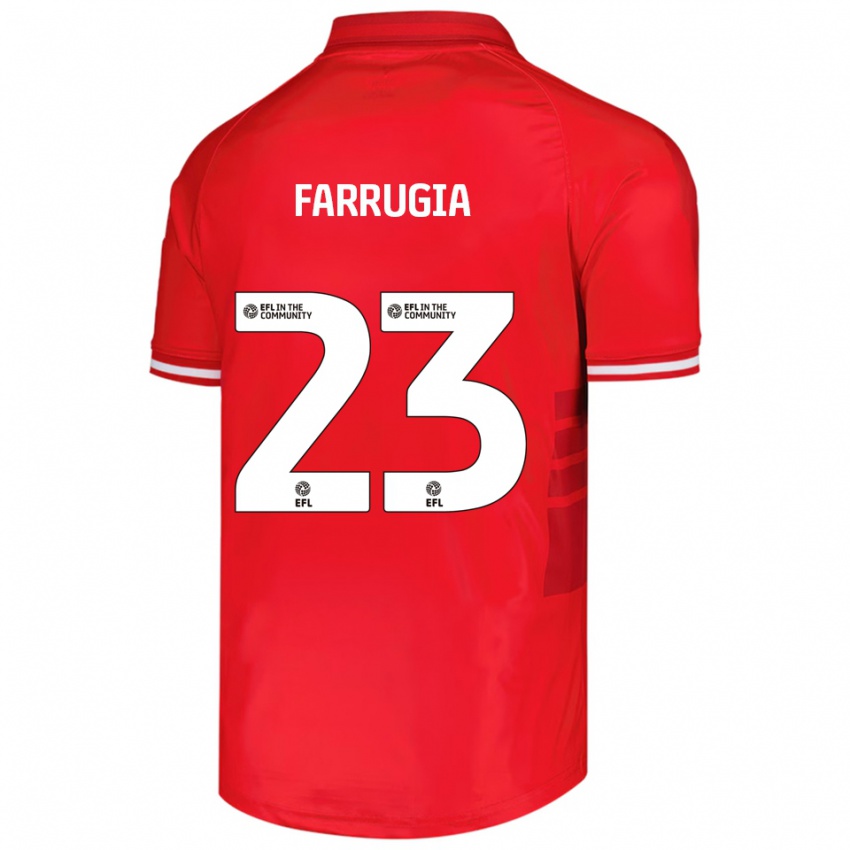 נשים ניל פארוג׳ה #23 אדום לבן ג'רזי ביתית 2025/26 חולצה קצרה