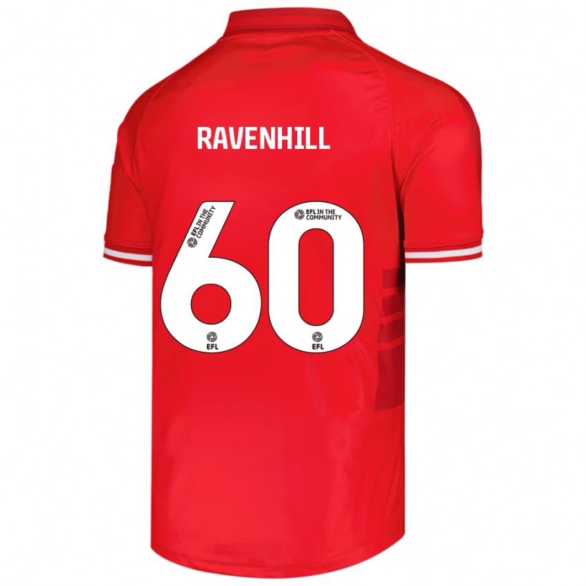 נשים Rogan Ravenhill #60 אדום לבן ג'רזי ביתית 2025/26 חולצה קצרה