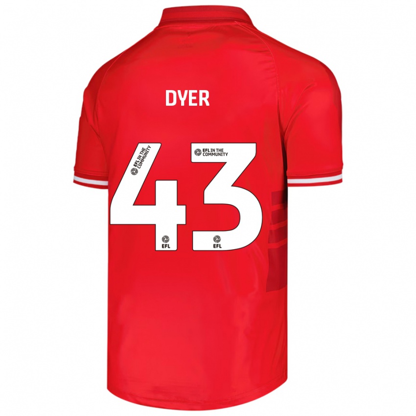 נשים ג׳וסאיה דייר #43 אדום לבן ג'רזי ביתית 2025/26 חולצה קצרה