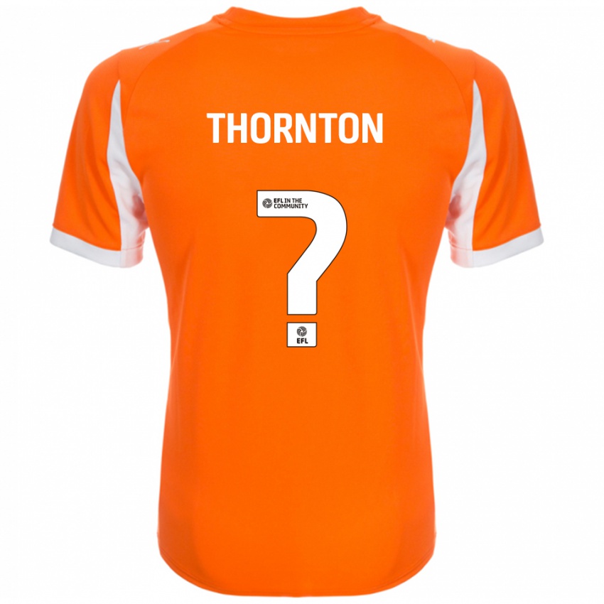 נשים Ellie Thornton #0 כתום לבן ג'רזי ביתית 2025/26 חולצה קצרה