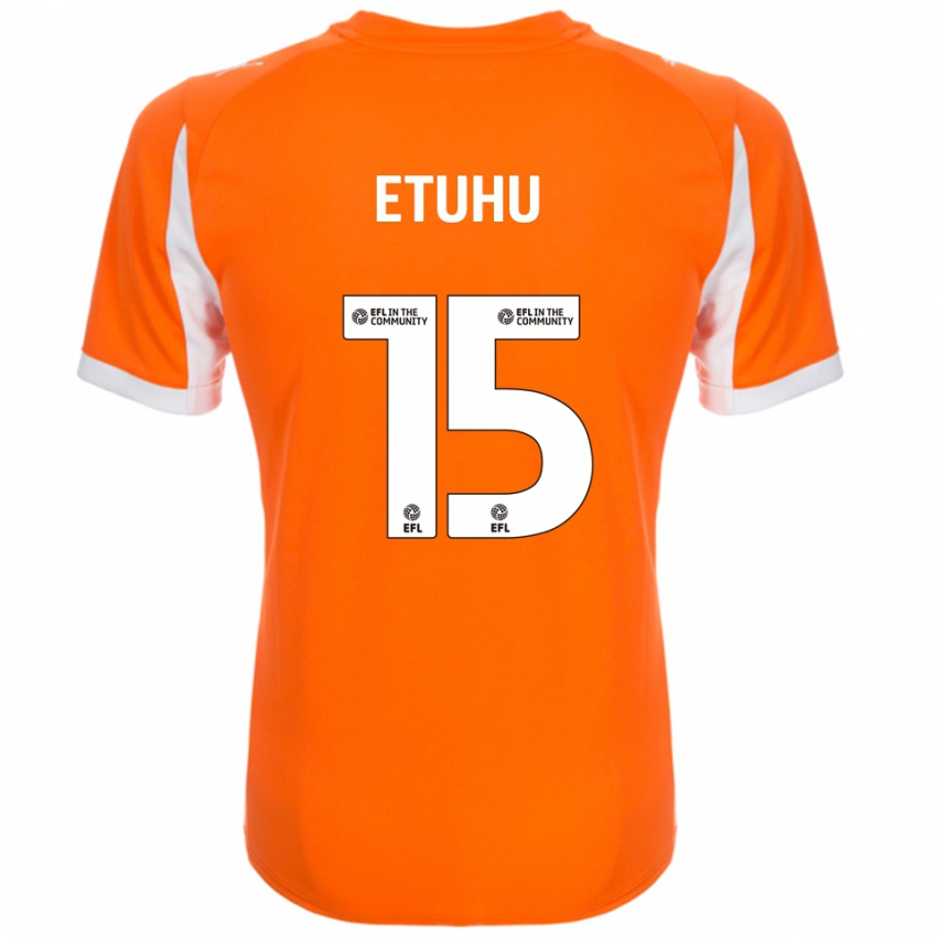 נשים Zaccai Etuhu #15 כתום לבן ג'רזי ביתית 2025/26 חולצה קצרה