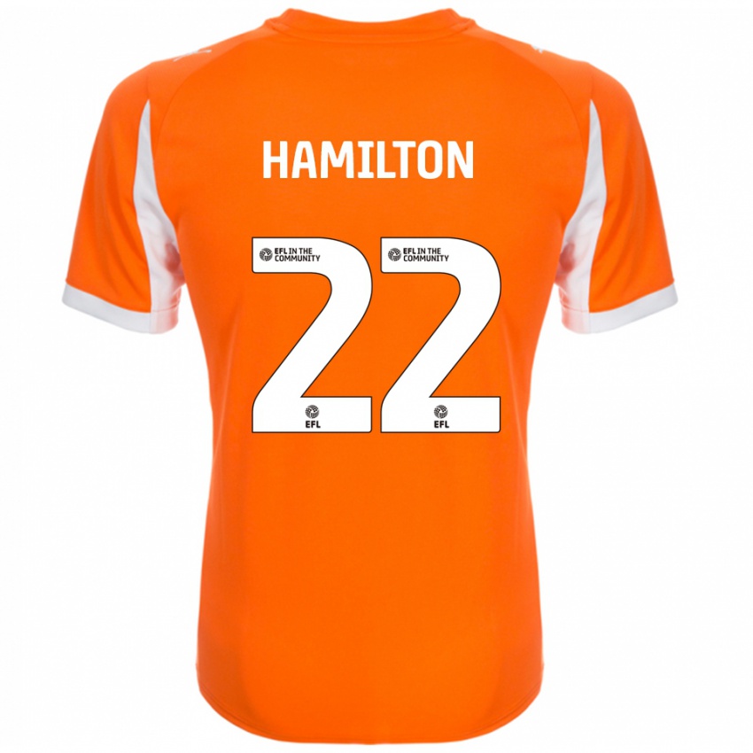 נשים סי. ג'יי. המילטון #22 כתום לבן ג'רזי ביתית 2025/26 חולצה קצרה