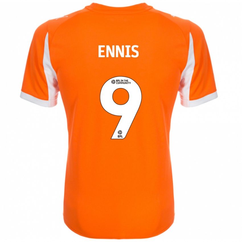 נשים ניאל אניס #9 כתום לבן ג'רזי ביתית 2025/26 חולצה קצרה נשים ניאל אניס #9 כתום לבן ג'רזי ביתית 2025/26 חולצה קצרה