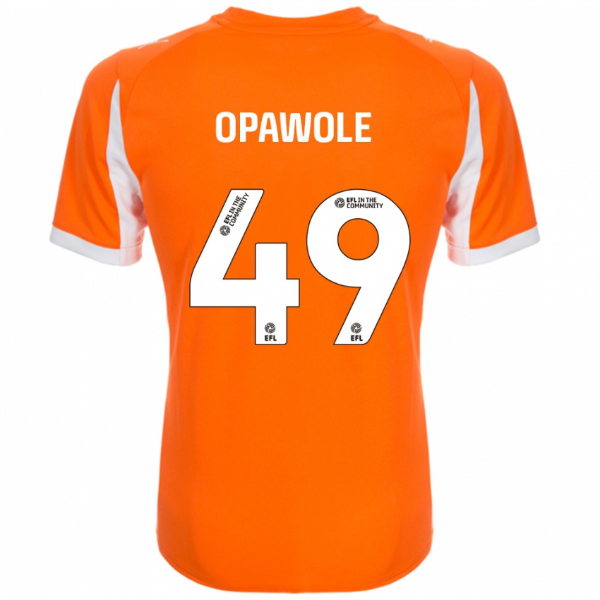 נשים ג׳ונסון אופאוולה #49 כתום לבן ג'רזי ביתית 2025/26 חולצה קצרה