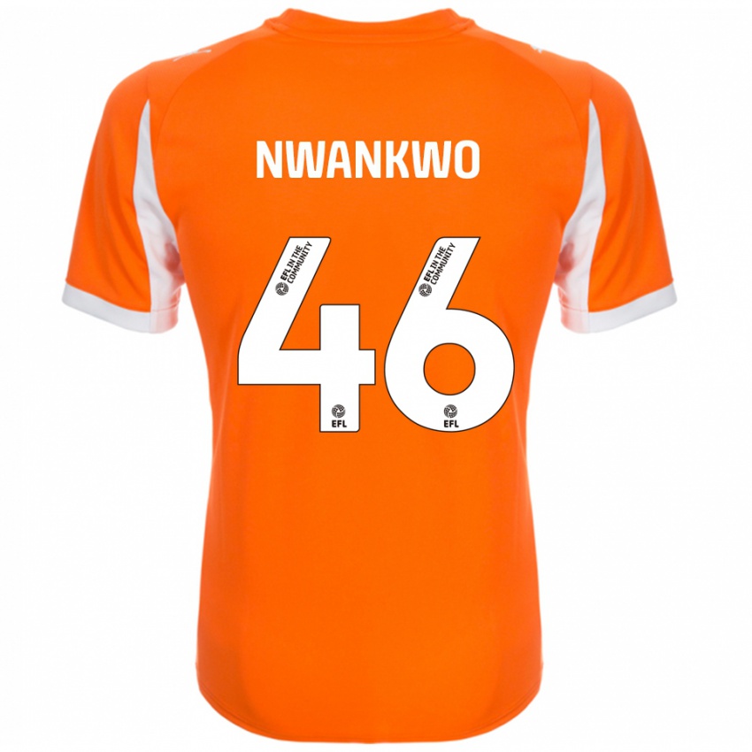 נשים Oluchukwu Nwankwo #46 כתום לבן ג'רזי ביתית 2025/26 חולצה קצרה