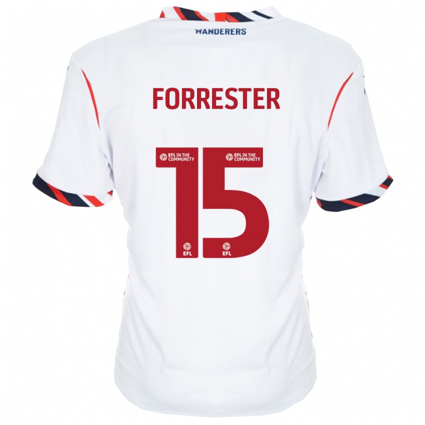 נשים ויל פורסטר #15 לבן אדום ג'רזי ביתית 2025/26 חולצה קצרה