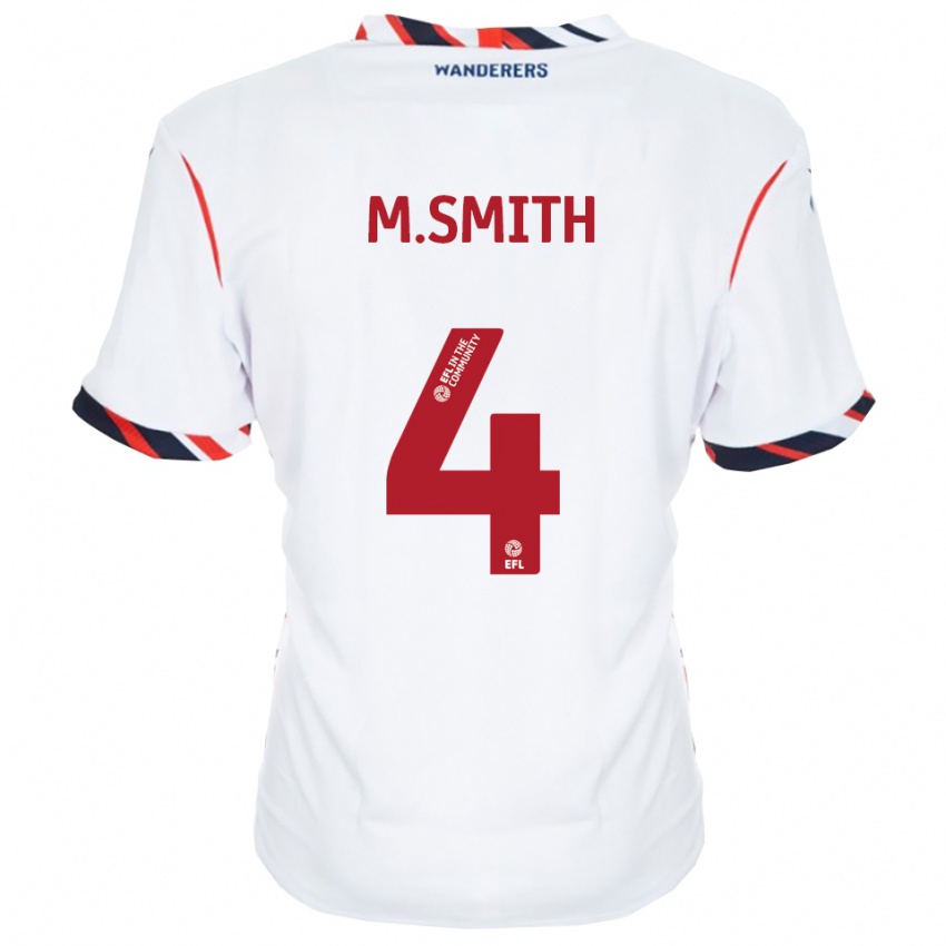 נשים Millicent Smith #4 לבן אדום ג'רזי ביתית 2025/26 חולצה קצרה